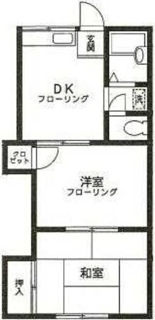 ハイツ二国の物件間取画像